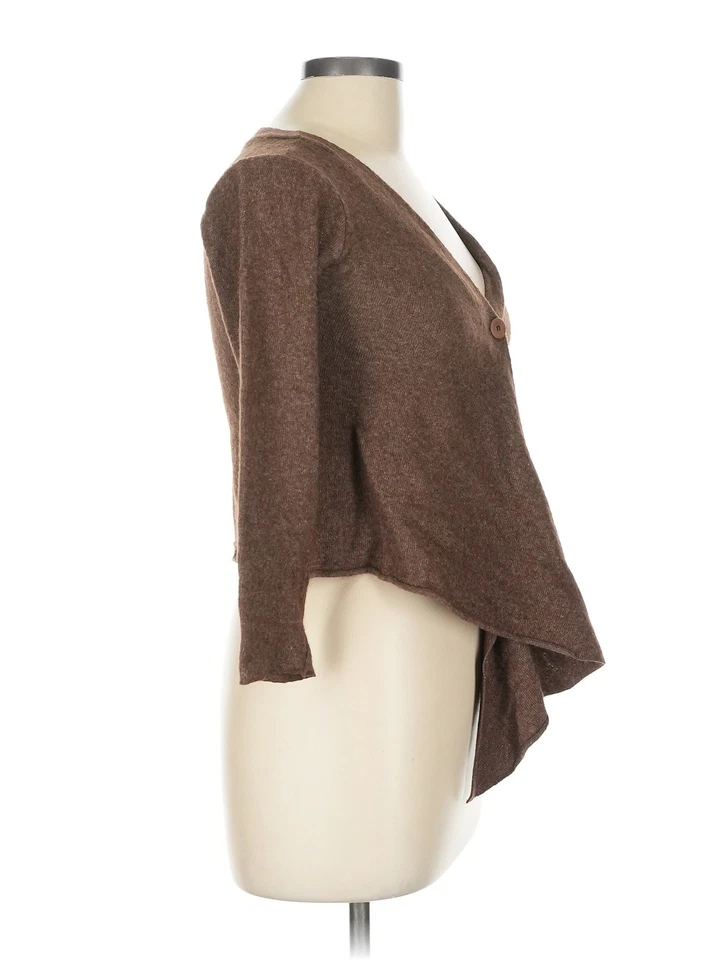 Cárdigan marrón terciopelo para mujer L Foto 3 de 4