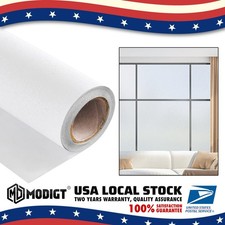 Privacy Window Glass Film Sticker Self-Adhesive Frosted White Rolled Office Home