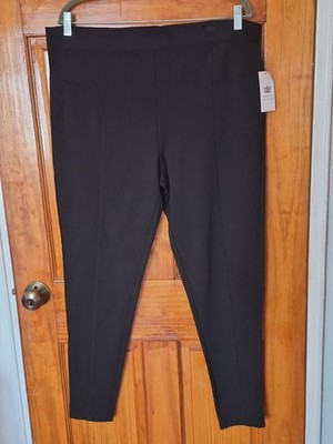 Chaus Design In New York WOMEN'S Black StretchPants Size XL NWT