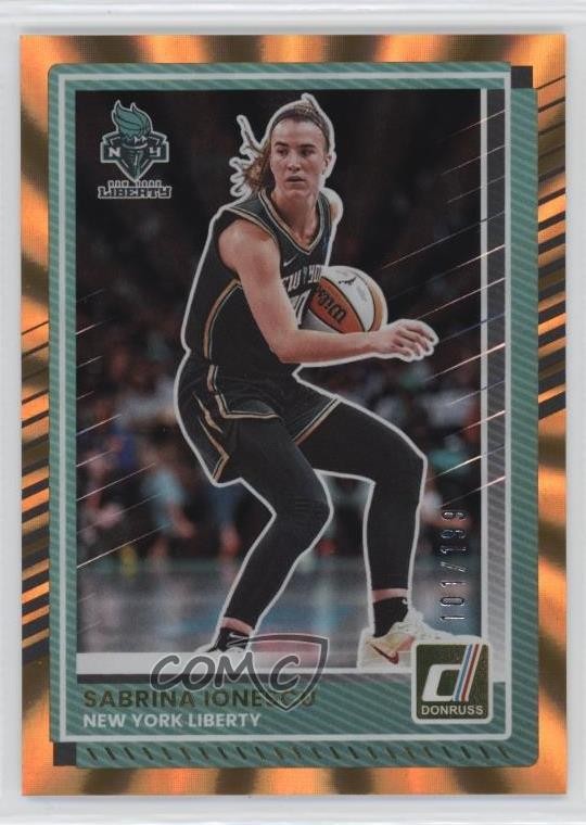 2025 Panini Donruss WNBA Orange Laser 101/199 Sabrina Ionescu #83 1j80