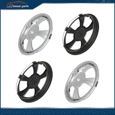 4 X 13" Wheel Skins Hub Caps Full Rim Covers Silver Fit For R13 Tire & Rim