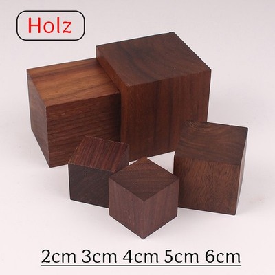 Walnussblock Quadratischer Holzblock Massivholzblock 2cm 3cm 4cm 5cm 6cm
