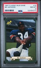 PSA 8 NM MINT 1987 CLASSIC BO JACKSON #15 ROYALS ROOKIE RC 84373 B156