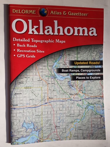 Oklahoma State Atlas & Gazetteer detaillierte topographische Karte 2015 - DeLorme