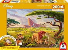 NEW SEALED Schmidt 56560 Thomas Kinkade Disney The Lion King 200Pc Jigsaw Puzzle