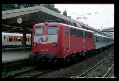 Dia BR 110 143 Elektrolokomotive 35mm ungerahmt U-HE1-2