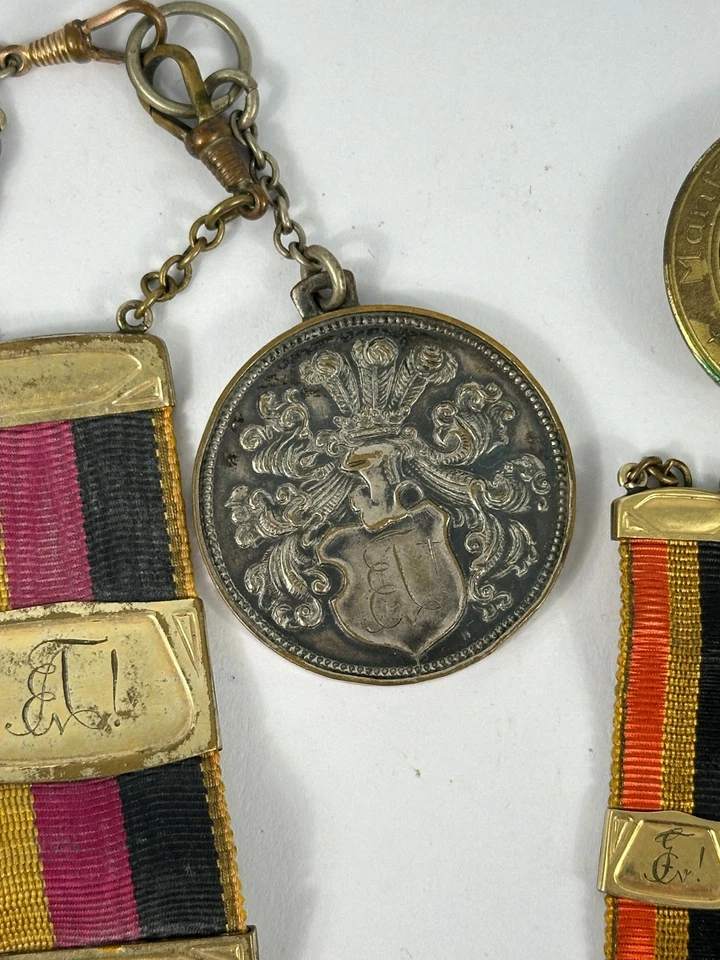 Alte Studentika Zipfel Wimpel Medaille Burschenschaft Frankonia ? Verbindung - Bild 4 von 4