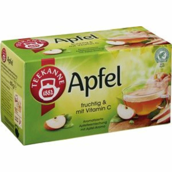 Teekanne Fruchtiger Apfel 20 Teebeutel (60G Packung) Sonderpreis Mhd 03.2025-image