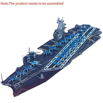 DIY Metal 1/1500 Scale USS Roosevelt Aircraft Carrier CVN-71 Unassembled Model