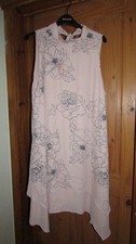 Debut pink floral dress with longer sides size 20