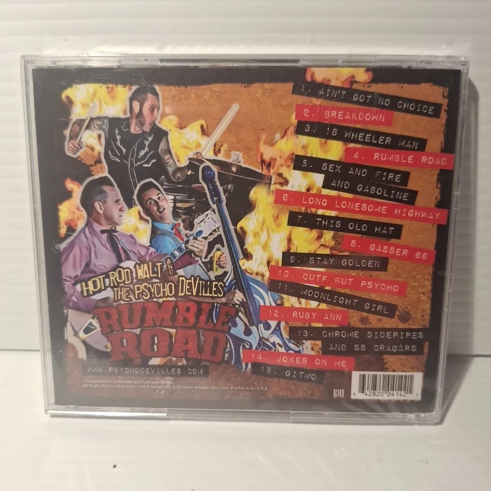 Hot Rod Walt and the Psycho-DeVilles "Rumble Road" CD.(NEW) Foto 2 de 3