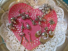 LOT of 30 Collectible Baseball Themed Charms, Beads, Necklaces, Earring Pieces