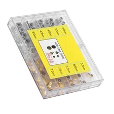 100Pack/Box Alloy Watch Crown Head Assortment Watchmaker Repair Accessories Kit