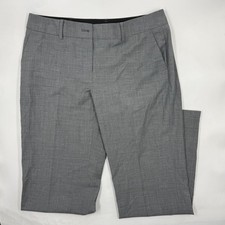 Talbots Women's Signature Pants Size 10P Gray Wool Blend Straight Leg Fit