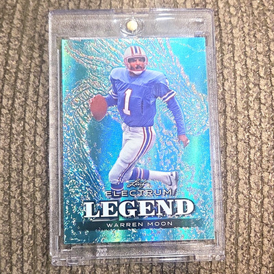 Leaf 2024 Electrum Warren Moon Oilers Legend Blue Parallel #70 1/6