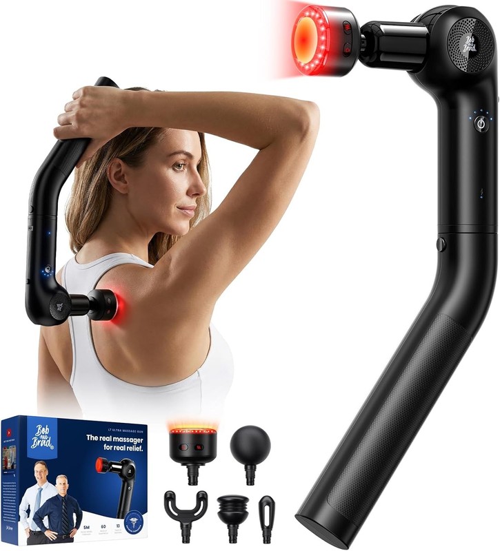 Bob and Brad 2-in-1 Heat Percussion Massage Gun Red Light Soothing L7 Ultra Gift