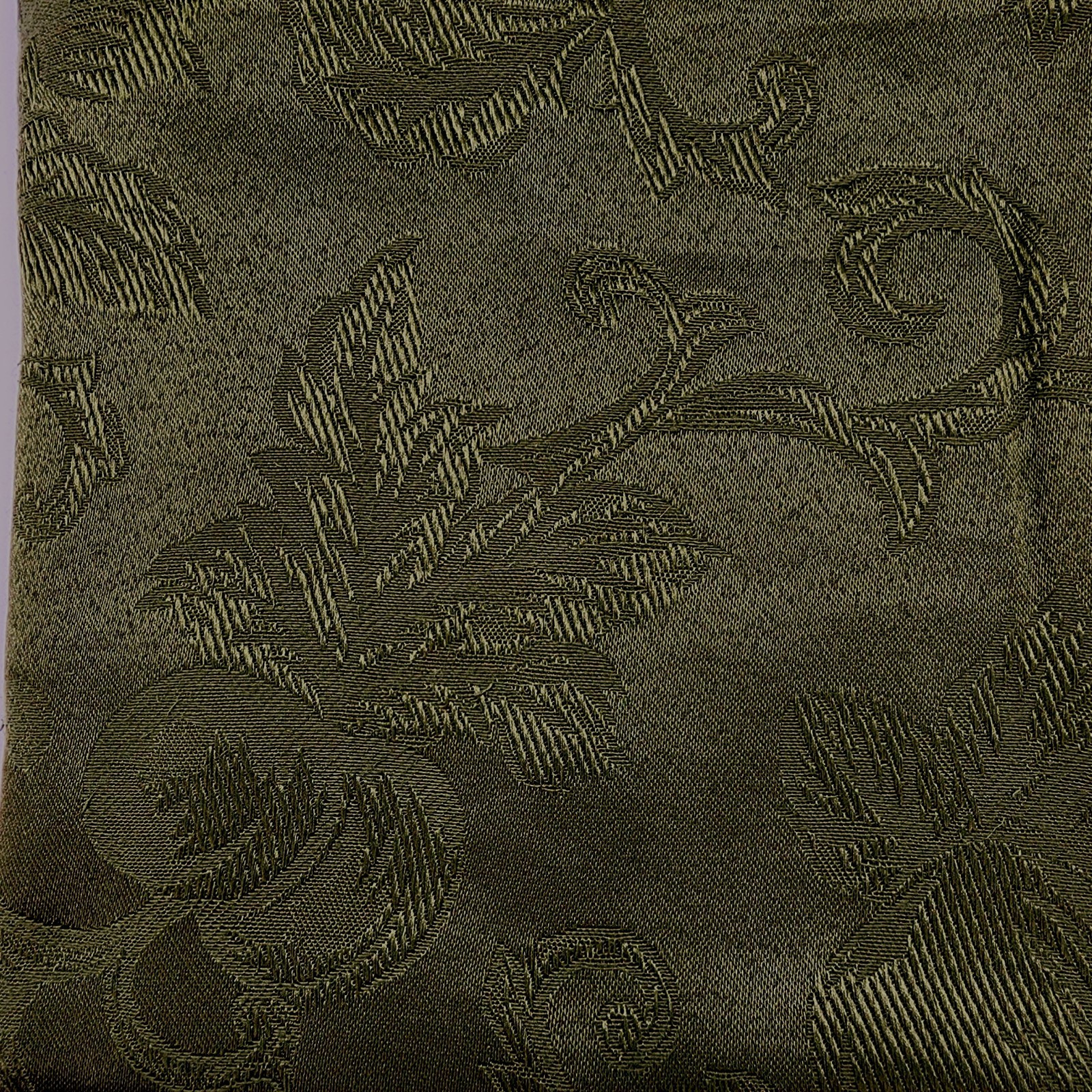 Linen-n-Things ORCHARD SCROLL NAPKINS damask 20x20" set of 8 evergreen