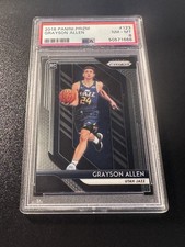 2018-19 Panini Prizm Rookie Grayson Allen #123. Graded PSA 8 NM-MT. Jazz