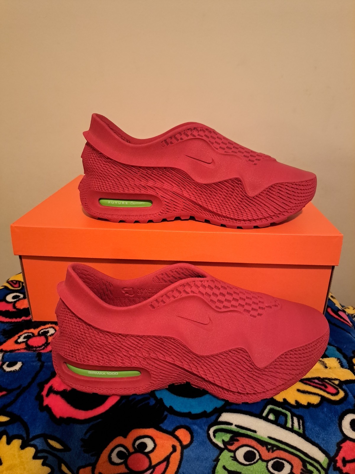 Zellerfeld Nike Air Max 1000 Red Atomic Green Men's Shoes Size 13 New In Box