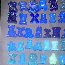 Gogos Crazy Bones vintage lot of 38 Blue