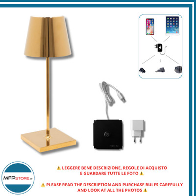 Zafferano Poldina Pro Mini Gold Glänzend + Mehrfach USB Ladegerät