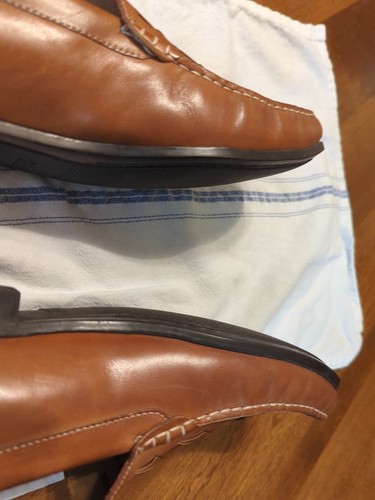 Johnton & Murphy Brown Woven Leather Loafers Men's size 10 Medium - Picture 12 of 21