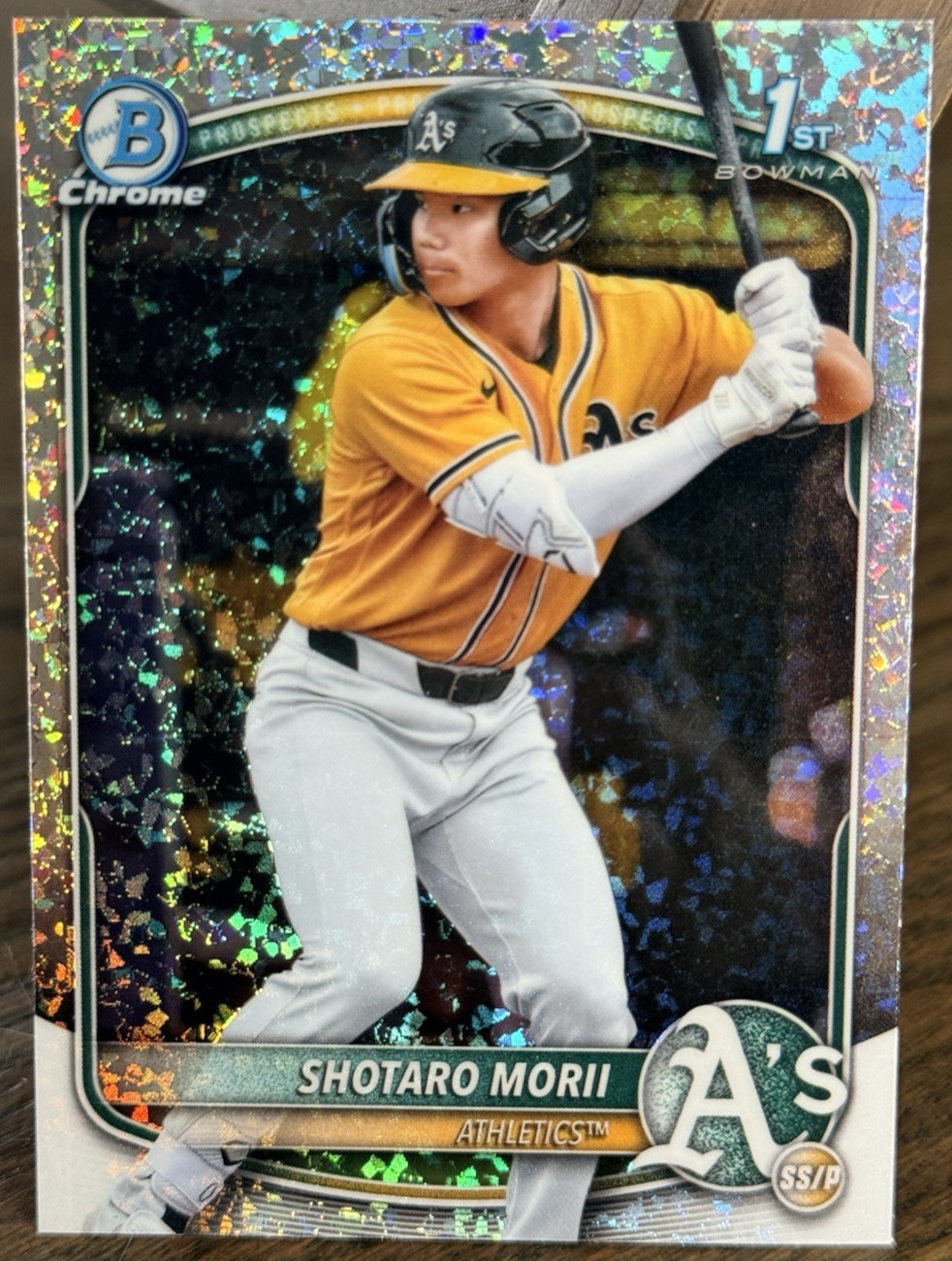 2025 BOWMAN CHROME PROSPECT MINI-DIAMOND REFRACTOR #BCP-170 SHOTARO MORII RC