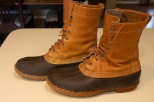 Vintage 80s LL Bean Maine Hunting Shoes - Men's 10 W - Made in USA