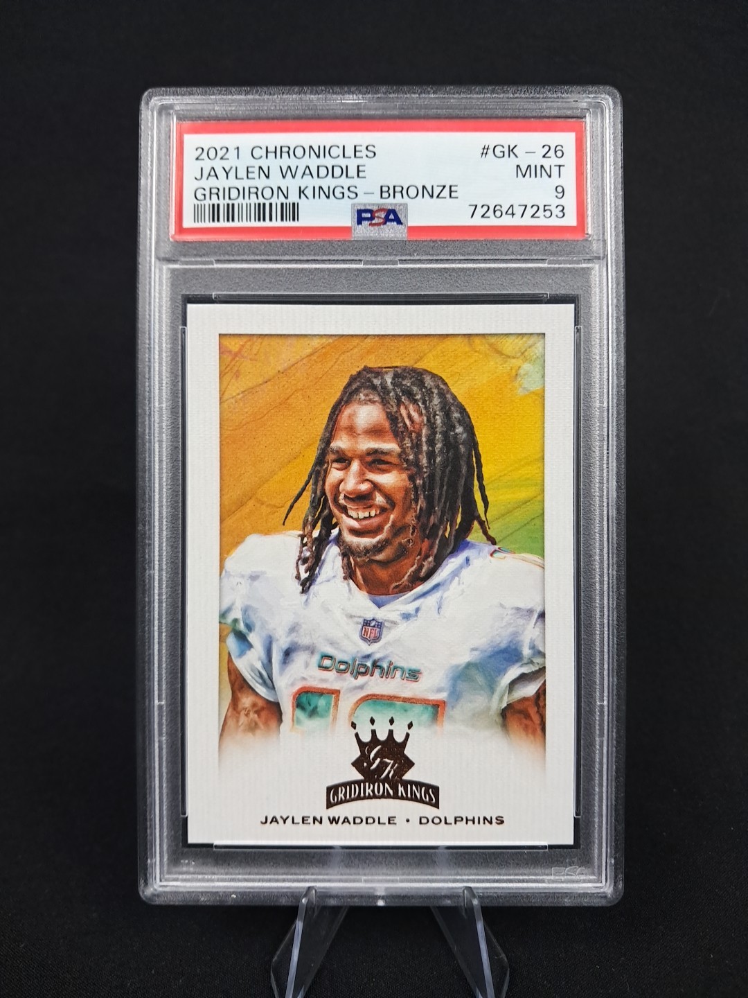 Jaylen Waddle Panini Chronicles Gridiron Kings #GK26 Bronze
