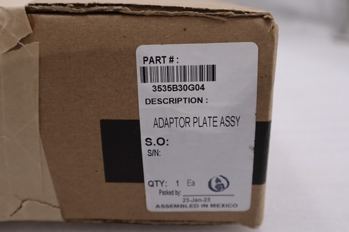 EMERSON ROSEMOUNT 3535B30G04 ADAPTOR PLATE ASSY STOCK #G-77 - Picture 2 of 3
