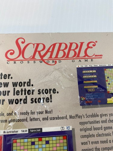 1994 Scrabble Crossword Computer Game Macintosh MacPlay OS X 6.0.7 - Picture 4 of 11