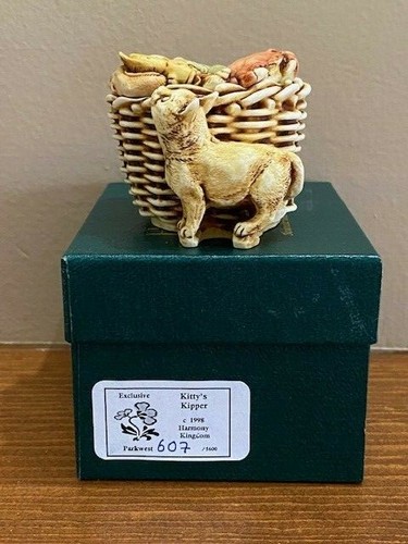 Harmony Kingdom 1998 Kitty S Kipper Le 607 5600 Nib Parkwest Exclusive Cat Fish Ebay