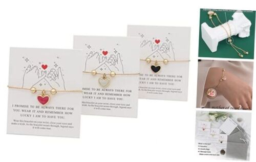 Best Friendship Bracelets for 2/3 Sisters Bracelets, Best Friend 3pcs hearts