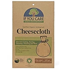 Cheesecloth Organic Unbleached - 3 Pack -  2 square yards per pack - If You Care