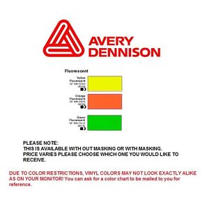 Avery Reflective Vinyl Color Chart