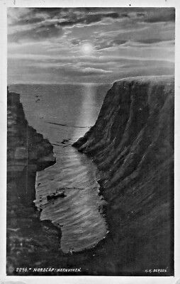 NORWAY NORGE~NORDCAP HORNVIKEN~K K BERGEN 1934 PHOTO POSTCARD