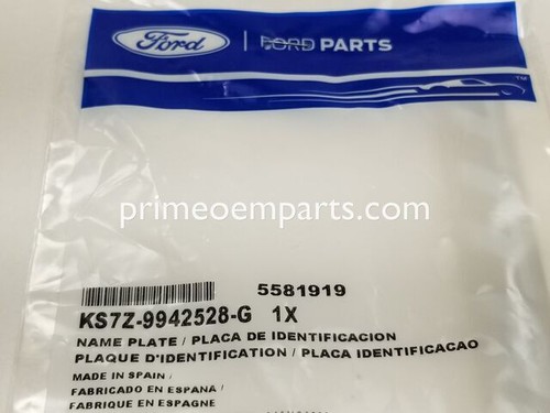 Original OEM Ford Cubierta Tapa TITANIO Emblema Insignia KS7Z9942528G - Imagen 6 de 8