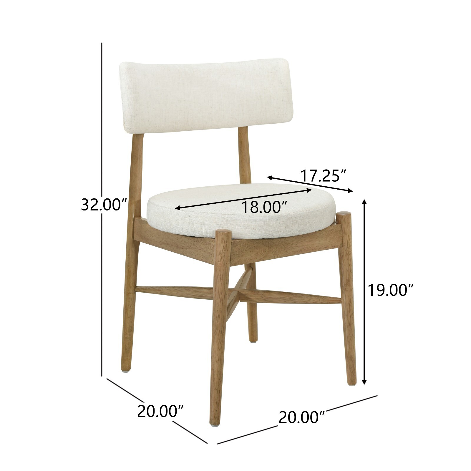 Modern Upholstered Dining Chairs Kitchen Dining Room, Set of 2