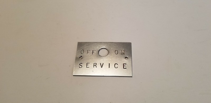 ORIGINAL 1960'S PACE STEEL SERVICE AWARD PLATE !!!!!