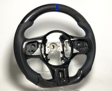Real Carbon Leather08-15 Mitsubishi Evolution X Steering Wheel Evo10 Evo 10 Blue