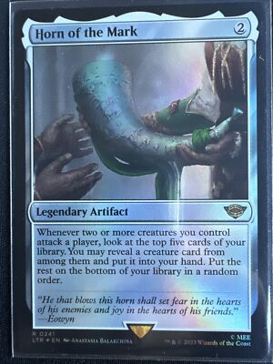 MTG Horn of the Mark The Lord of the Rings: Tales of Middle-earth 0241 Foil...