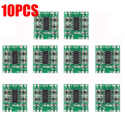 10PCS PAM8403 Mini 2 Channel Stereo 3W Class D Audio power Amplifier module USA