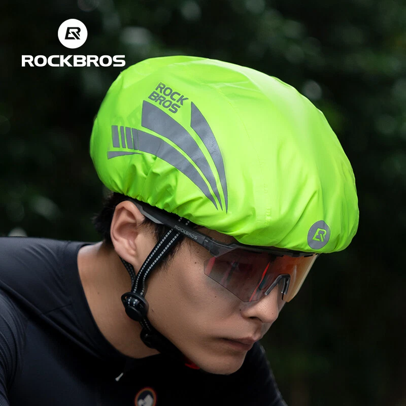 ROCKBROS Universal Bike Reflective Helmet Cover Waterproof Bicycle Helmet Cover - Image 2 of 4