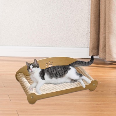 Katzenkratzer Bett Lounge Couch Katzensofa Bett mit Katzenkratzblock Katzenliege