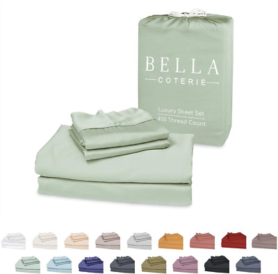 Luxury Bamboo Full Size Sheet Set - Ultra Soft & Cooling - Sea Glass
