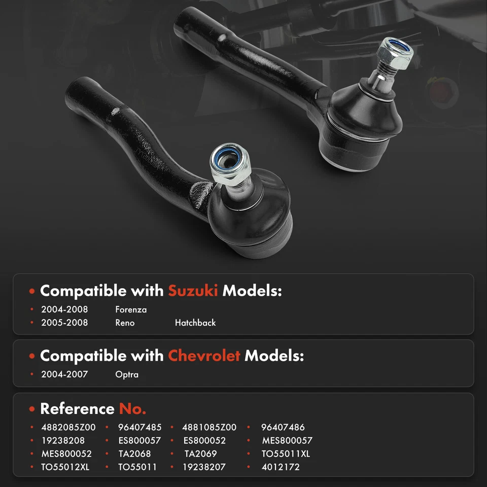 Extremo de barra de amarre exterior delantero 2 piezas para Chevy Optra 2004-2007 Suzuki Forenza 2004-2008 Foto 2 de 4