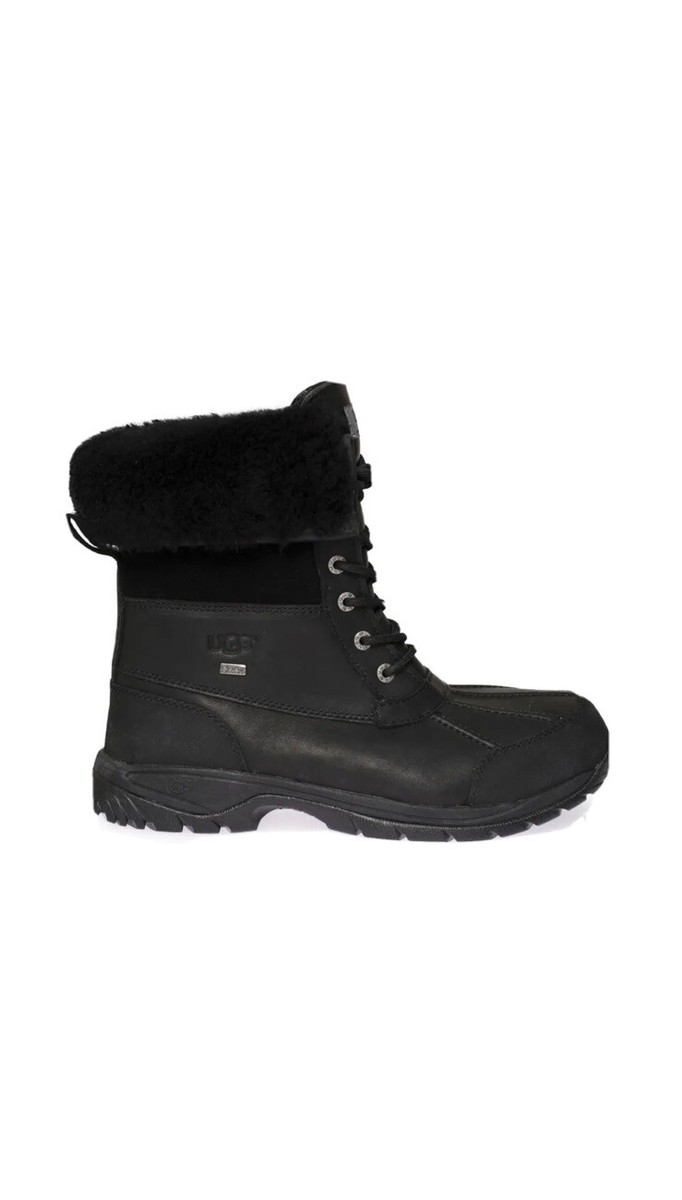 UGG BUTTE BLACK WATERPROOF LEATHER WINTER SNOW MEN display picture 1