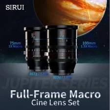 SIRUI Jupiter 75mm/100mm T2.8 Macro Cine Lenses Manual  for PL Canon EF mount