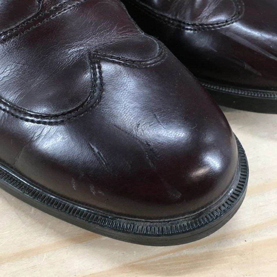 Hush Puppies платье туфли мужские 9,5 M Оксфорд коричневый кожаный шнурует вверх повседневный комфорт - Изображение 4 из 4