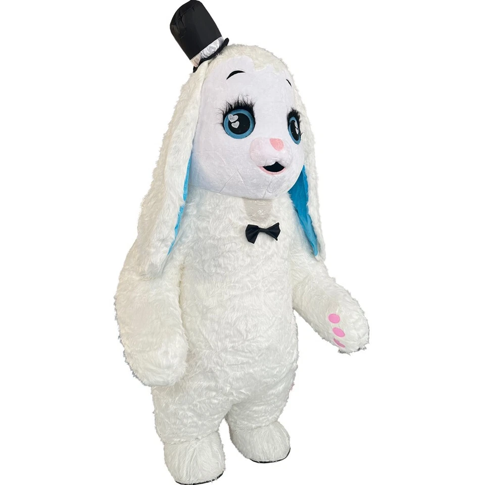 Bunny Mascot Inflatable Costume The Easter Funny Walking Outfit Cosplay Party - Image 2 of 4